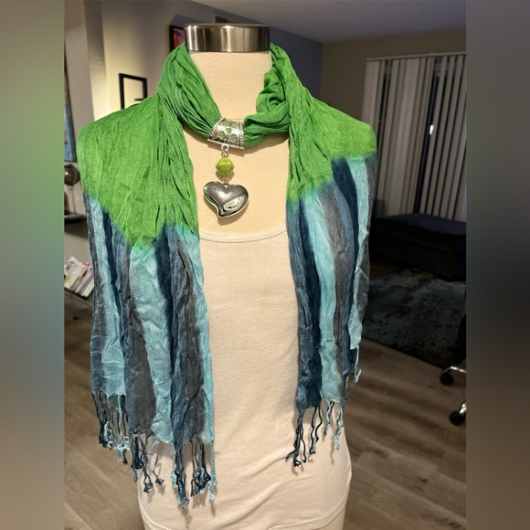 Infinity Chiffon Jewel Scarf Wrap Lot - Picture 5 of 14